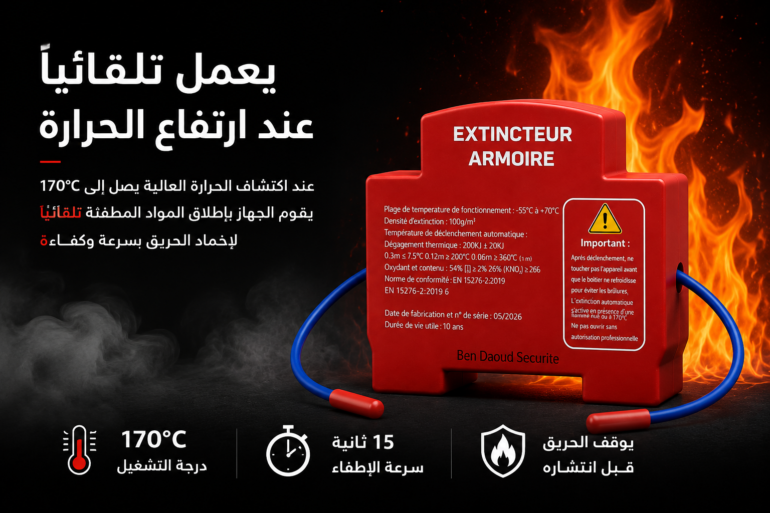 جهاز إطفاء الحريق التلقائي